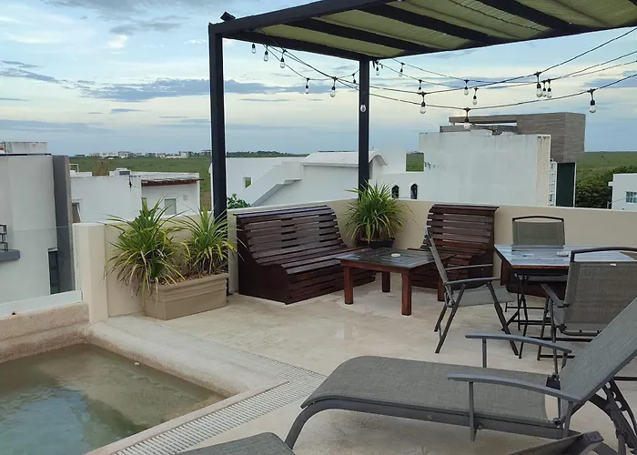 Casa Joya Luxury 3 Bedroom Home With Private Rooftop Plunge Pool And Mangrove View Puerto Morelos